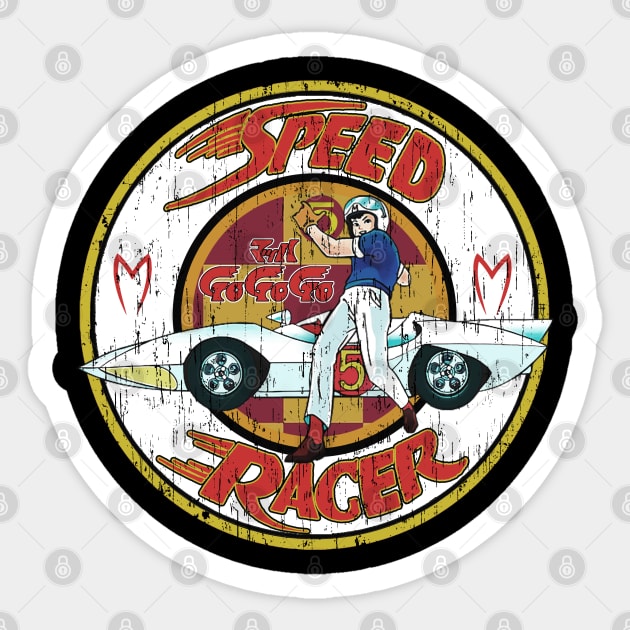 Speed racer go... go.. go.. Sticker by RAINYDROP